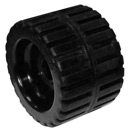 UNIFIED MARINE Unified Marine UNM50080862 4 Dia. in. 0.75 in. Hole Boat Trailer Rubber Wobble Roller for Shaft; Black Rubber UNM50080862